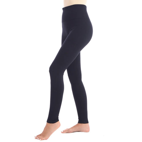 Look at Me Leggings With Double Layer 5" Hi-Waistband - Black